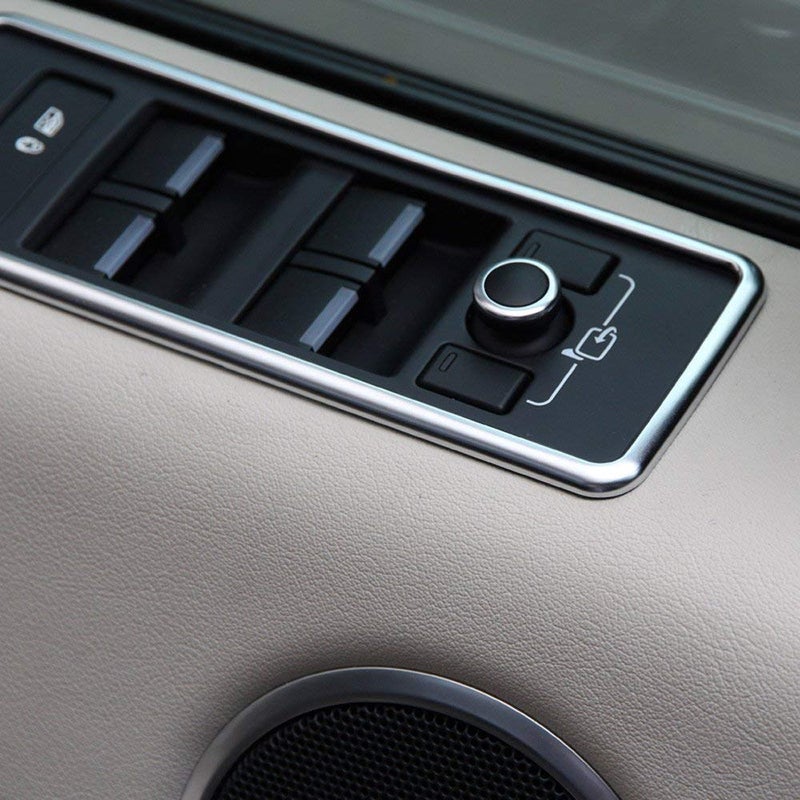 CHEYA For Landrover Range Rover Sport RR Sport 2014-2017 ABS Matte Window Lift Button Frame Trim - Image 3
